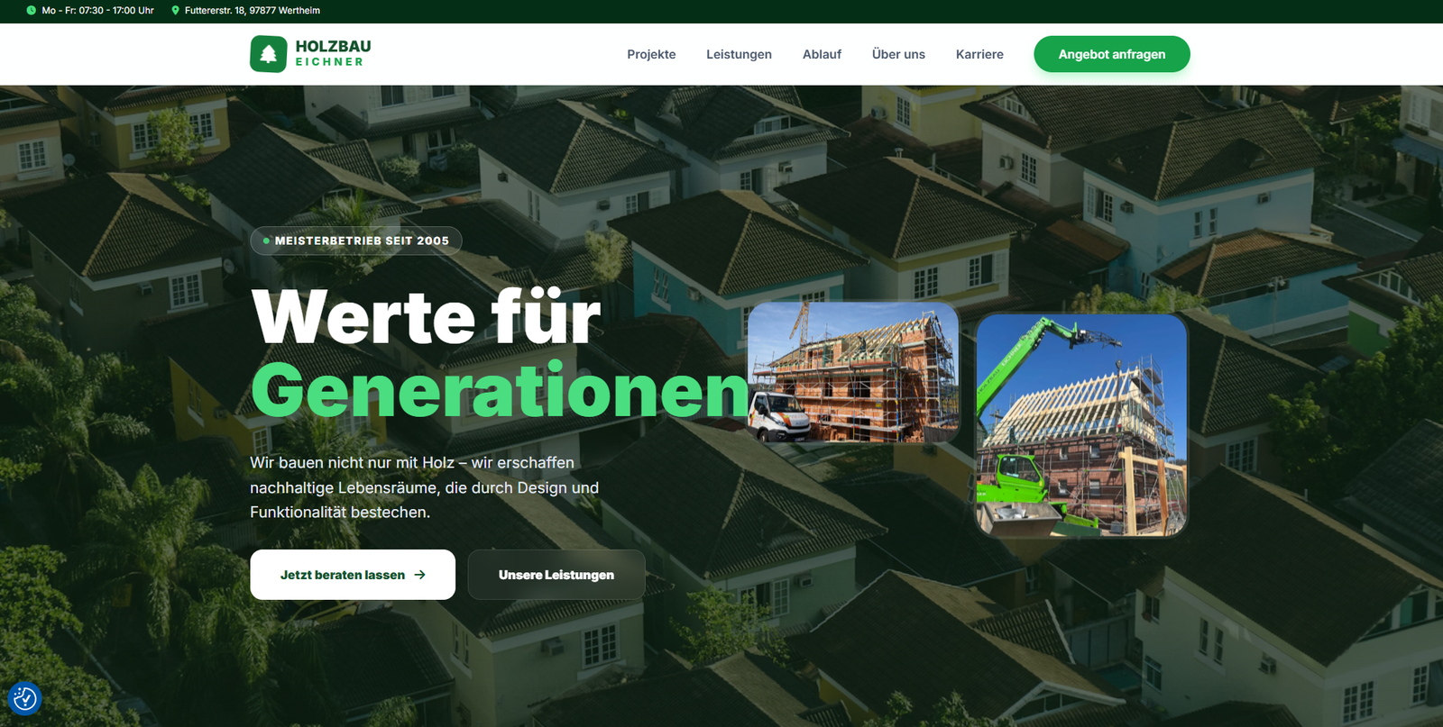 Screenshot of Holzbau Eichner